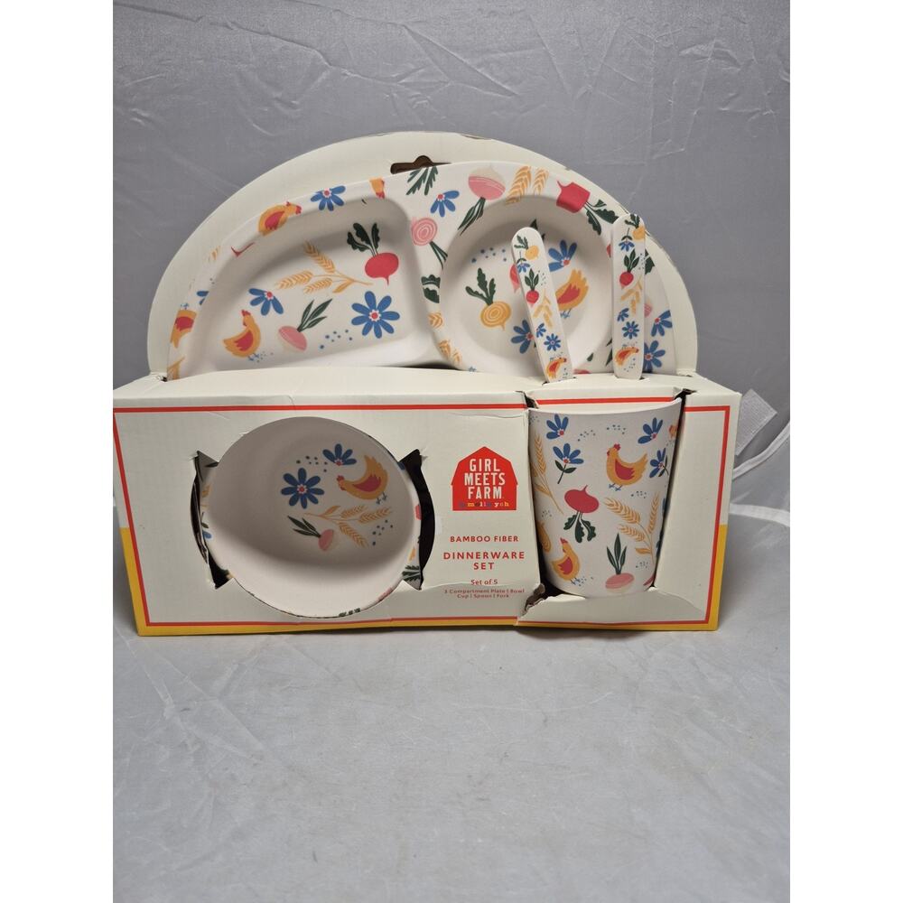 💥 Girl Meets Farm by Molly Yeh 5-Pc. Kids Dinnerware Set